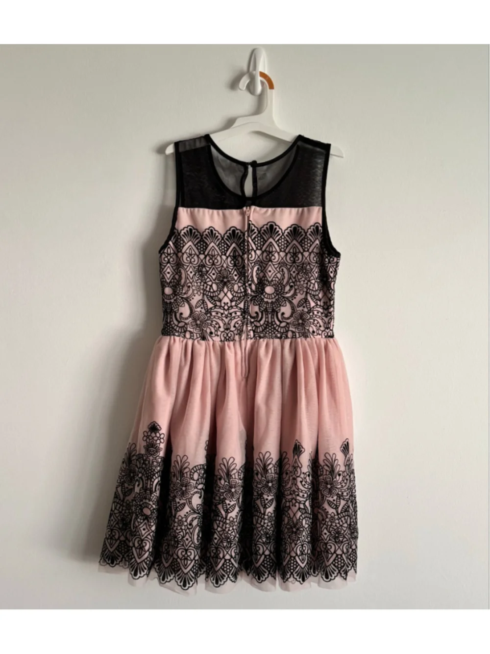 Girls The Children's Place Formal Dress Size 12 Pink and Black